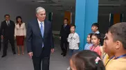 Президент Токаев встретился со школьниками в Алматы