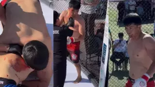 Казахстанского бойца наказали за "грязный" удар на турнире по ММА