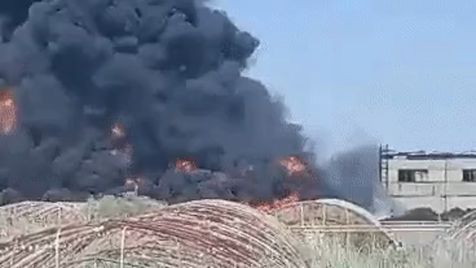 Пожар в центре москвы