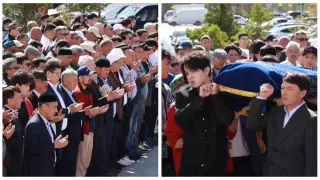 Димаш Кудайберген проводил дедушку в последний путь