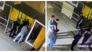 Избиение парня попало на камеру наблюдения в Алматы