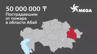 MEGA направила 50 миллионов тенге в помощь Абайской области