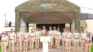 Cтартовал международный военно-патриотический сбор молодежи "Айбын"