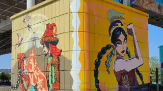 “Мои работы украли“. В Семее разгорелся скандал вокруг муралов