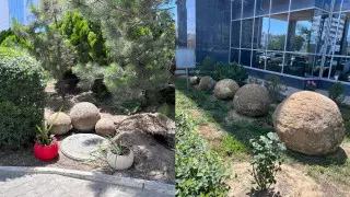 Уникальные камни из долины Торыш заметили на территории отеля в Актау
