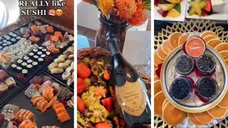 Осьминоги, рыба-желтохвост и икра: какие блюда подают пассажирам частных самолетов