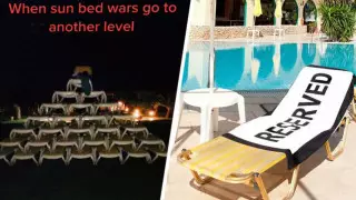 Туристы "проучили" любителей занимать шезлонги у бассейна с помощью полотенец