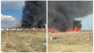 Возгорание произошло в вахтовом городке на Тенгизе