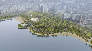 Какой будет набережная Сайрана после очистки озера в Алматы