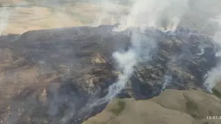 Жителей села эвакуировали из-за лесного пожара в Павлодарской области