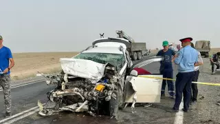 Семь человек погибли в аварии в Атырауской области