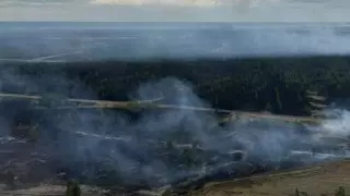 Режим ЧС объявлен из-за пожара в лесном резервате "Eртic орманы"