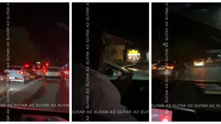 Девушки-водители устроили ночной беспредел на дороге в Шымкенте