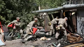 Грамотные и решительные действия десантников предотвратили распространение пожара