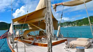 Яхта загорелась в горах Алматы