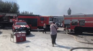Видео пожара за рынком "Самал" в Шымкенте появилось в сети