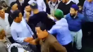 Атыраудағы мешітте жағаұстатар жаппай төбелес болды