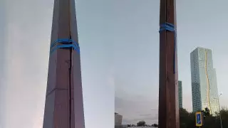 "Ремонт" фонарного столба изолентой объяснили в акимате района Астаны