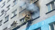 Пожар в 6-этажном доме произошел в Усть-Каменогорске