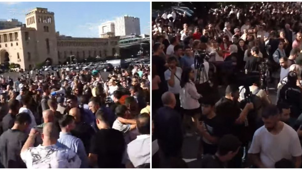 Операция Азербайджана в Карабахе: в Ереване проходит митинг против правительства