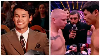 Казахстанский актер Еркебулан Токтар нокаутировал российского бойца за 25 секунд