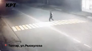 Смертельный наезд на пешехода близ Алматы попал на видео