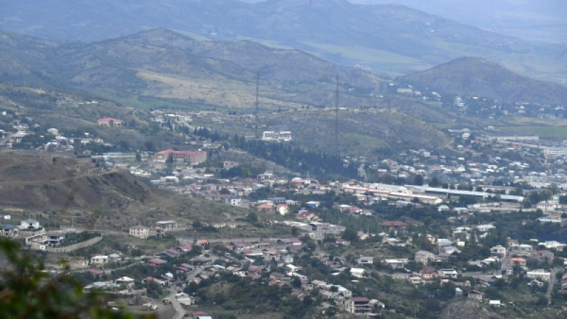 Вид на город Степанакерт - столицу Карабаха. © РИА Новости