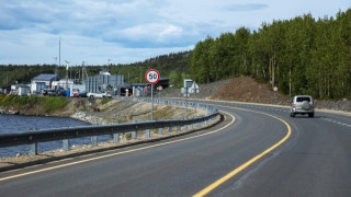 Подъезд к пункту пропуска на российско-норвежской границе. © РИА Новости
