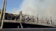 Пожар на стройке в Астане: Что происходит на проспекте Мангилик Ел