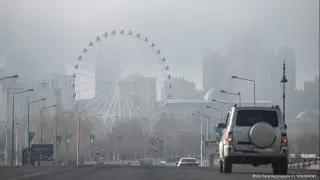 Туман и сильный ветер: Штормовое предупреждение объявили на большей территории Казахстана