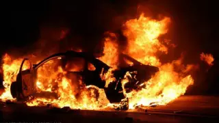 Легковушка взорвалась в Семее