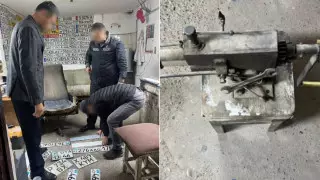 Житель Шымкента обустроил цех и штамповал поддельные номера