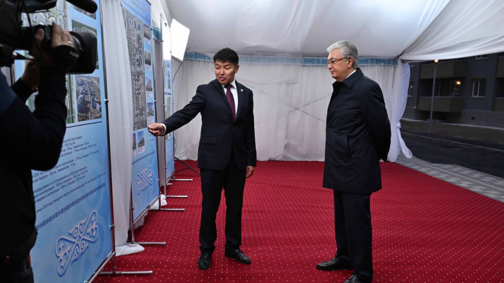 Президенту показали новый микрорайон в Талдыкоргане