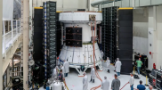 Появились фото космического корабля NASA для отправки астронавтов на Луну