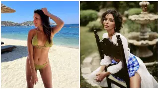 Красавица-жена футболиста произвела фурор на церемонии "Золотого мяча"