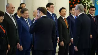 Проявил интерес: депутат удивила президента Франции в Астане