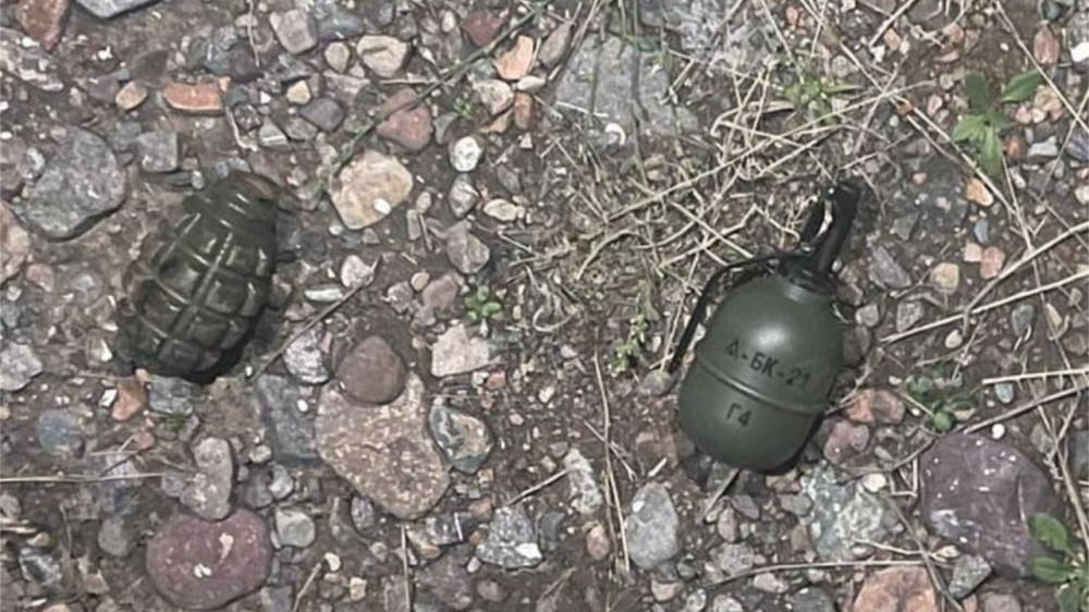 Тайник с гранатами нашли на трассе в Алматинской области