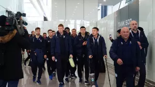 Сборная Казахстана вернулась в Астану: как их встречали