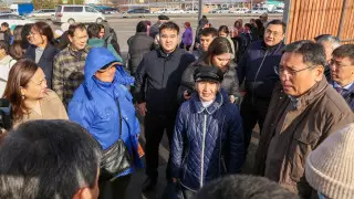 Подземный переход в Наурызбайском районе украсили панно с изображением Калкаман батыра