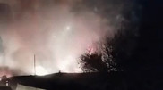 Фура с фейерверками взорвалась на трассе в Кыргызстане