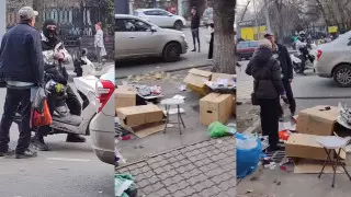 "Наехал и разнес товар пенсионерки": как наказали наглого мопедиста в Алматы