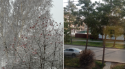 Первый день зимы показали в разных городах Казахстана