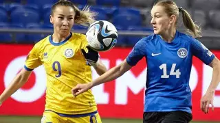 Казахстан и Эстония выявили победителя матча в женской Лиге наций