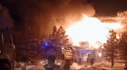 Пожар в СКО: здание акимата сгорело дотла