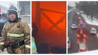 В Алматы потушили крупный пожар в районе оптовки