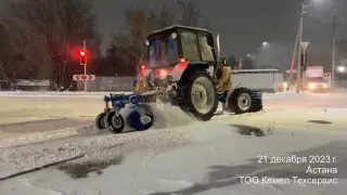 Метель в Астане. Какие дороги чистят в первую очередь