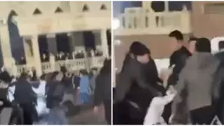 Массовую драку у Дворца бракосочетания сняли на видео в Атырау