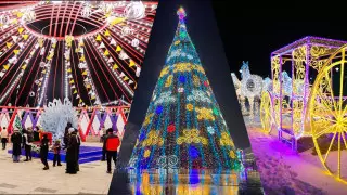 Как украсили к Новому году города Казахстана