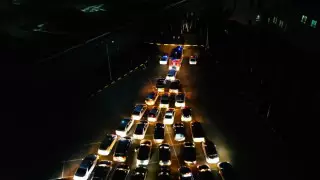 Самую большую автоелку в стране выстроили в Приозерске