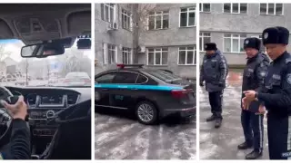 Полицейские помогли семейной паре из Есика экстренно добраться до роддома в Алматы